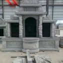 无锡 芝麻灰高档墓碑，土墓，可定制