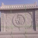 无锡 芝麻白花岗岩屏风，照壁，影壁