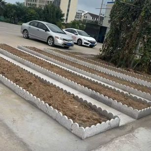 无锡 花边石、花围石、花园石安装效果