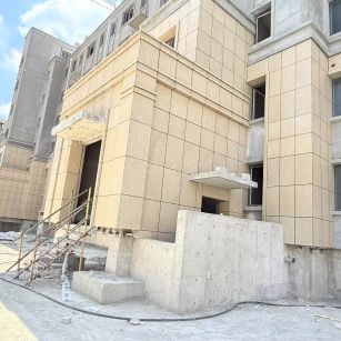 无锡 黄金麻干挂，工地实拍