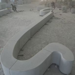 无锡 花岗岩整石坐凳拼装