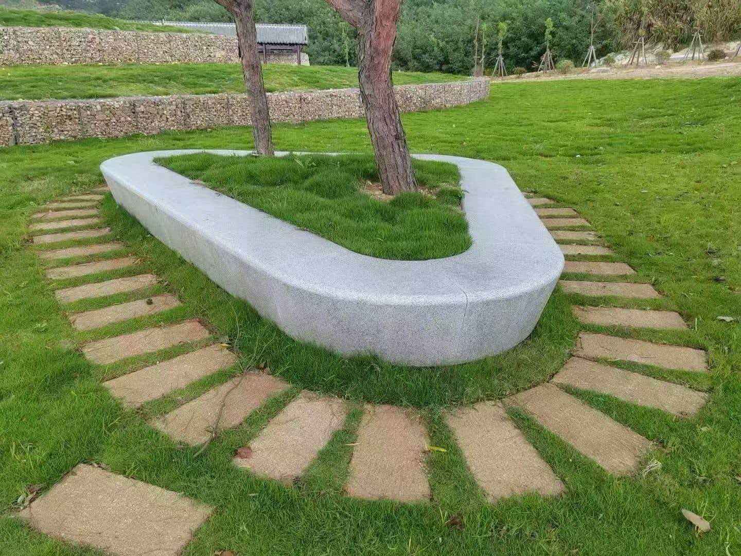 无锡 芝麻白光面整石坐凳