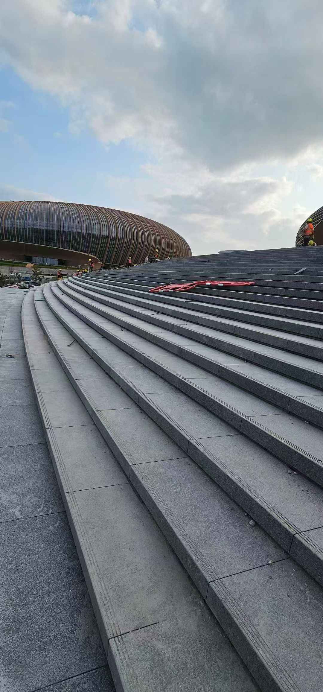 无锡 弧形整石台阶铺装效果图