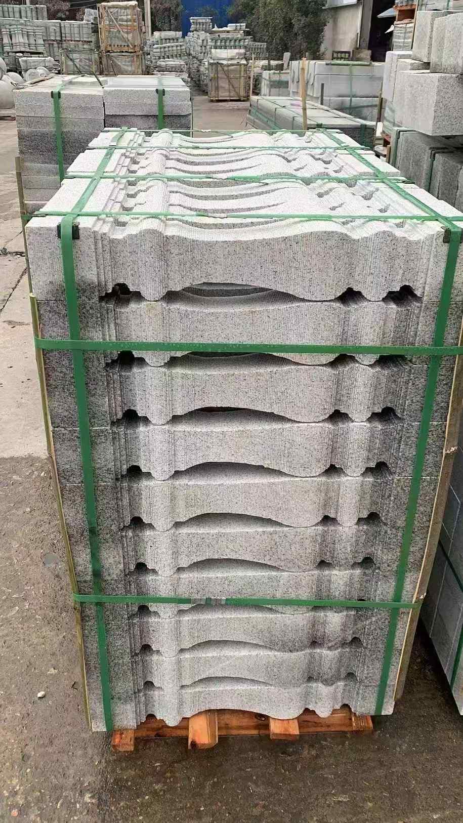 无锡 芝麻白方形拉丝面，栏杆花瓶柱