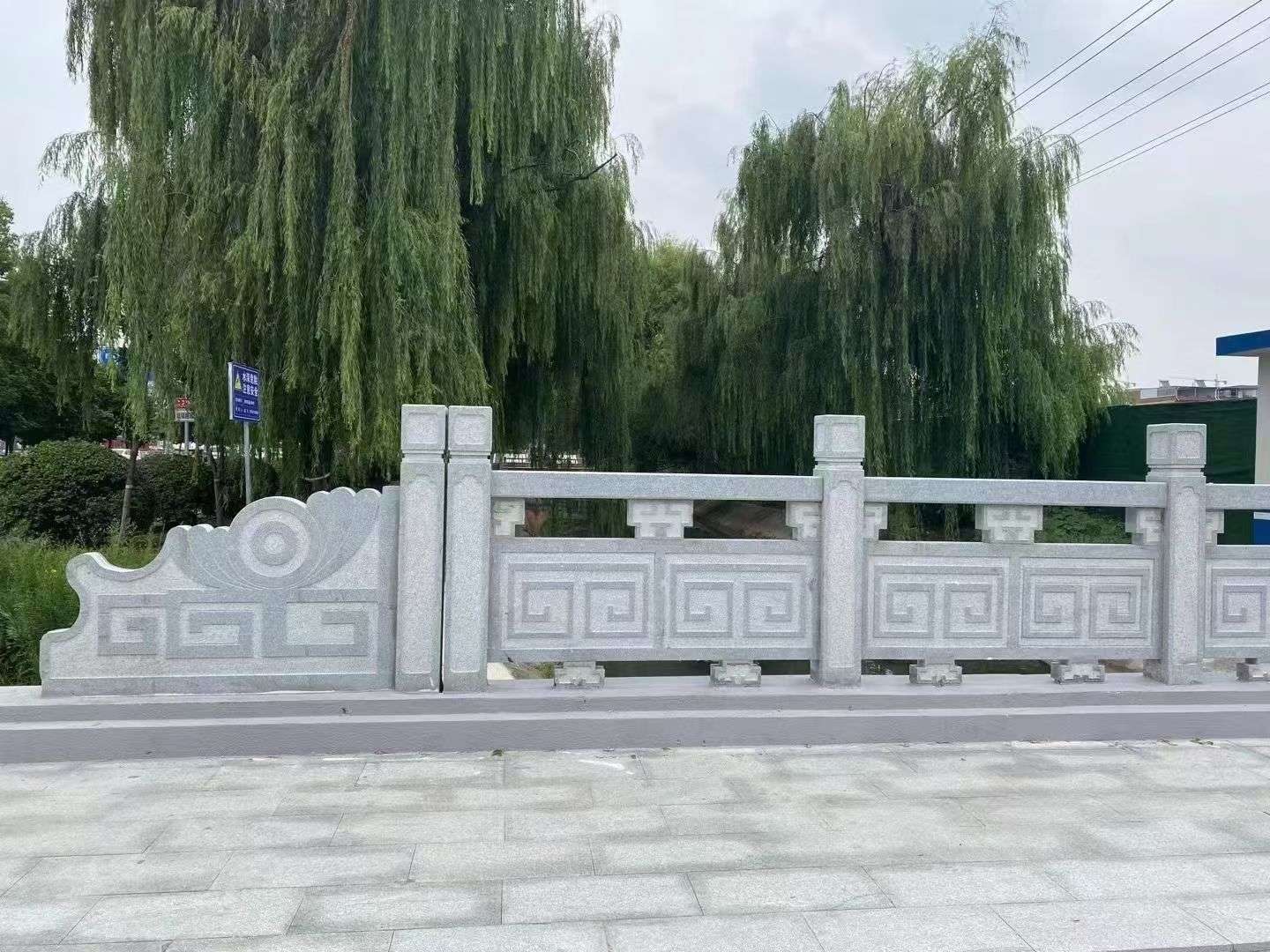 无锡 芝麻灰桥栏杆、河道栏杆安装效果