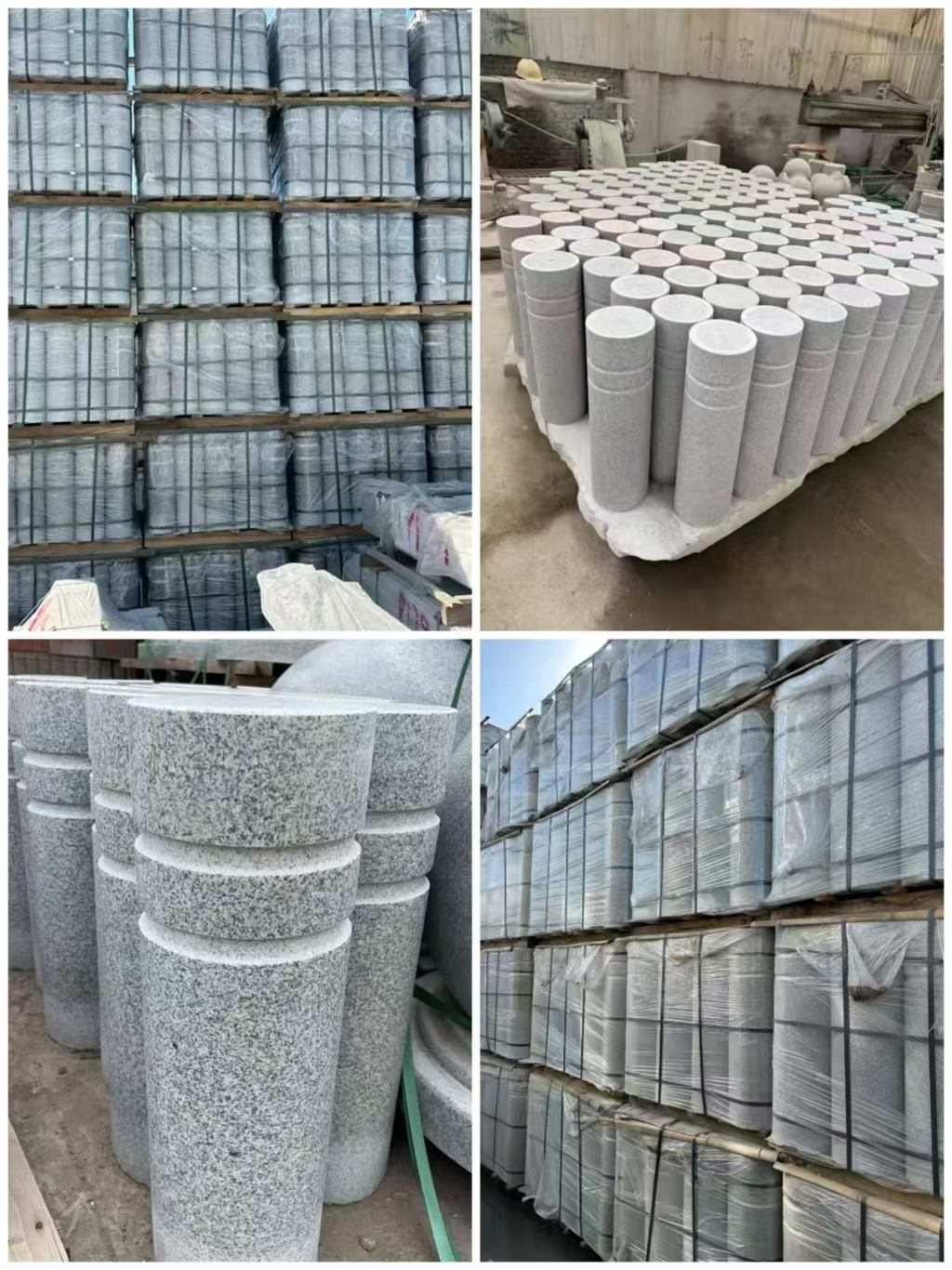 无锡 芝麻白花岗岩挡车柱、隔离柱多少钱